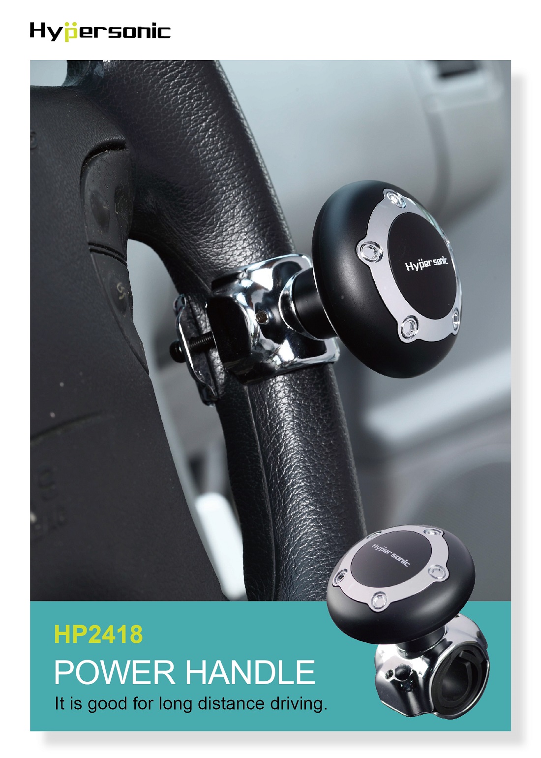 Power Handle Car Steering Wheel Spinner Hypersonic HP2418 