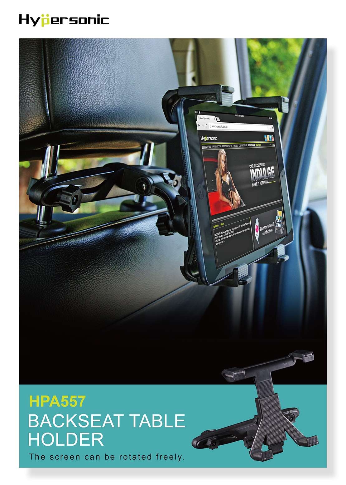 CAR HEADREST MOBILE PHONE HOLDER HPA557