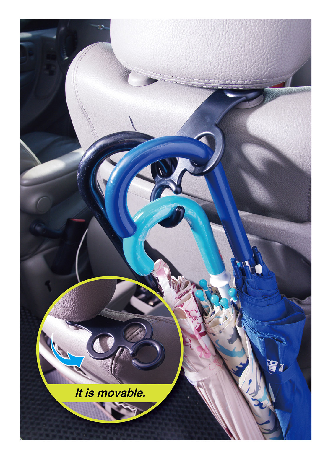 Stylish Firmly Car Seat Umbrella Hanger HP3528