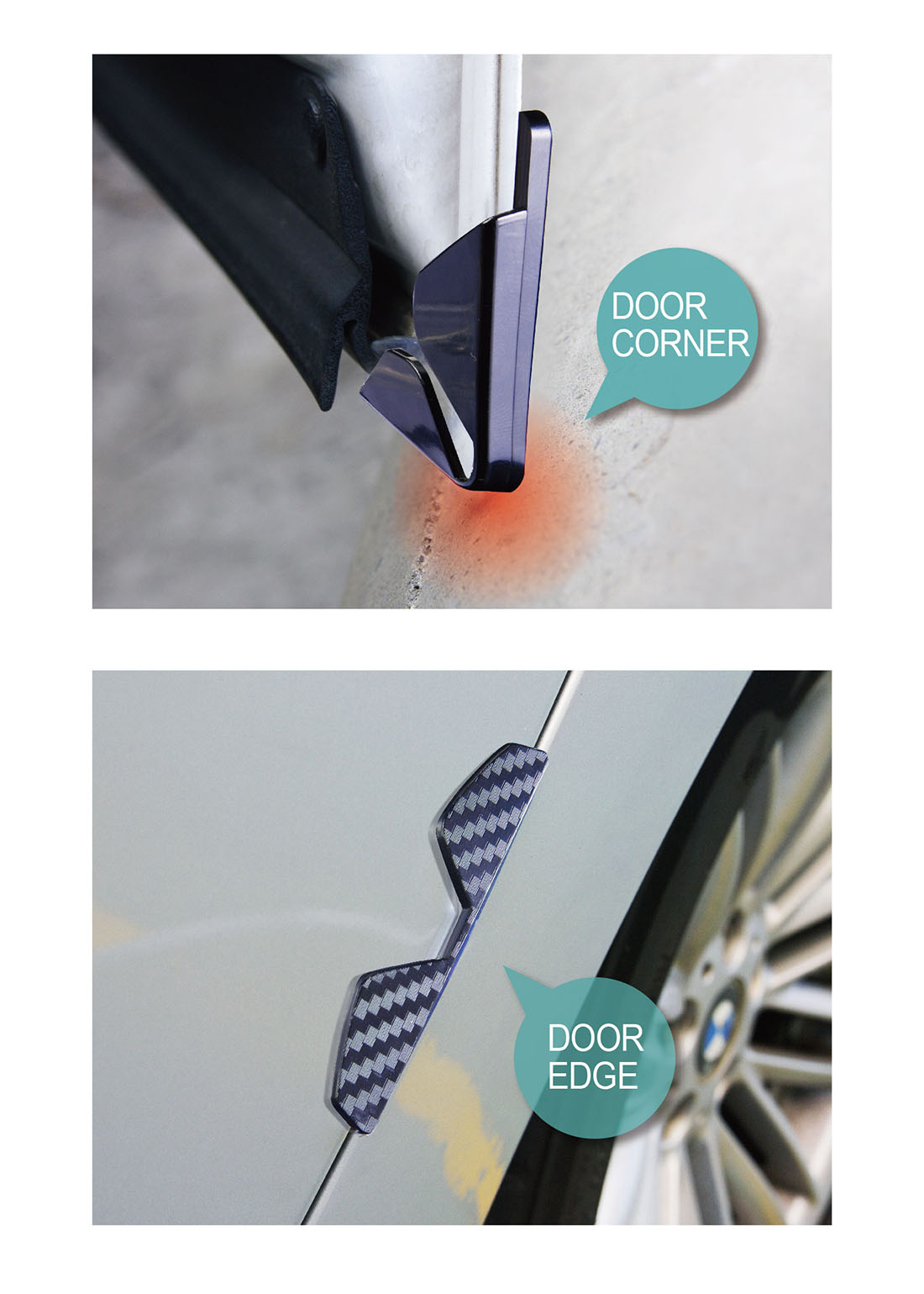 4PCS Carbon Car Door Corner Protector HPN134-3