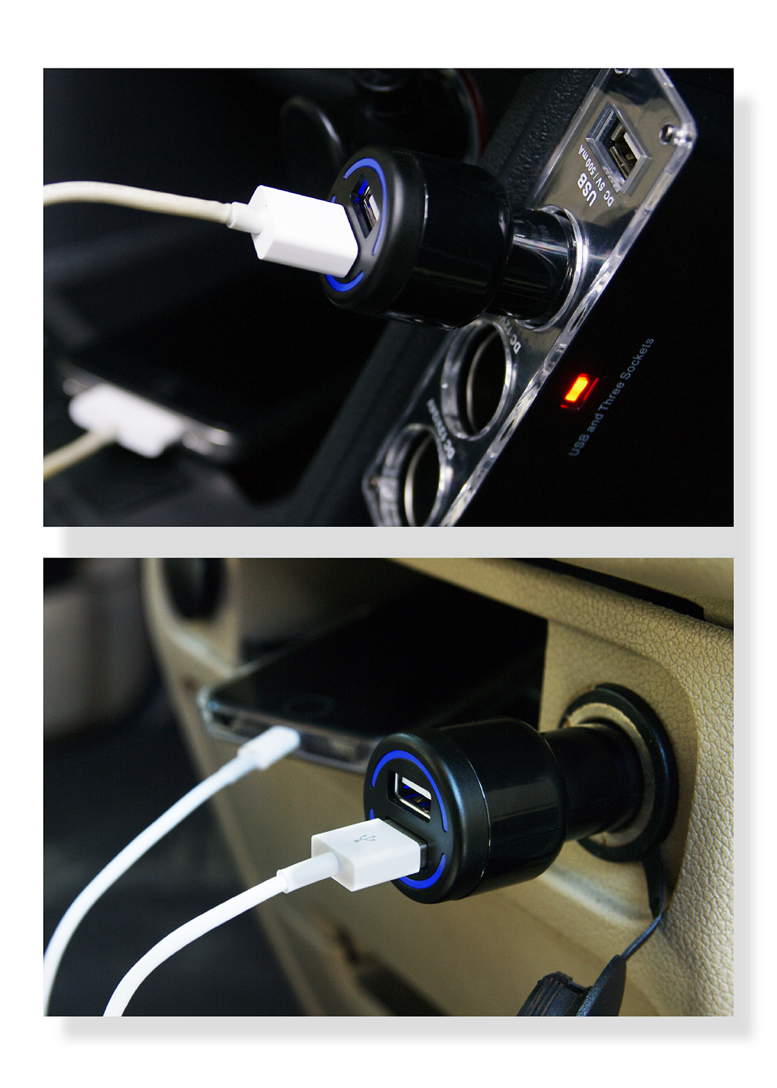 Universal Car USB Socket Charger HPA620