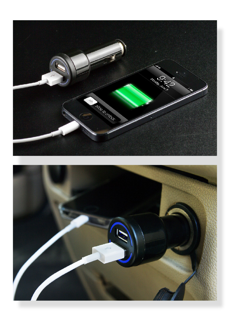 Car USB Charger for iPhone HPA623