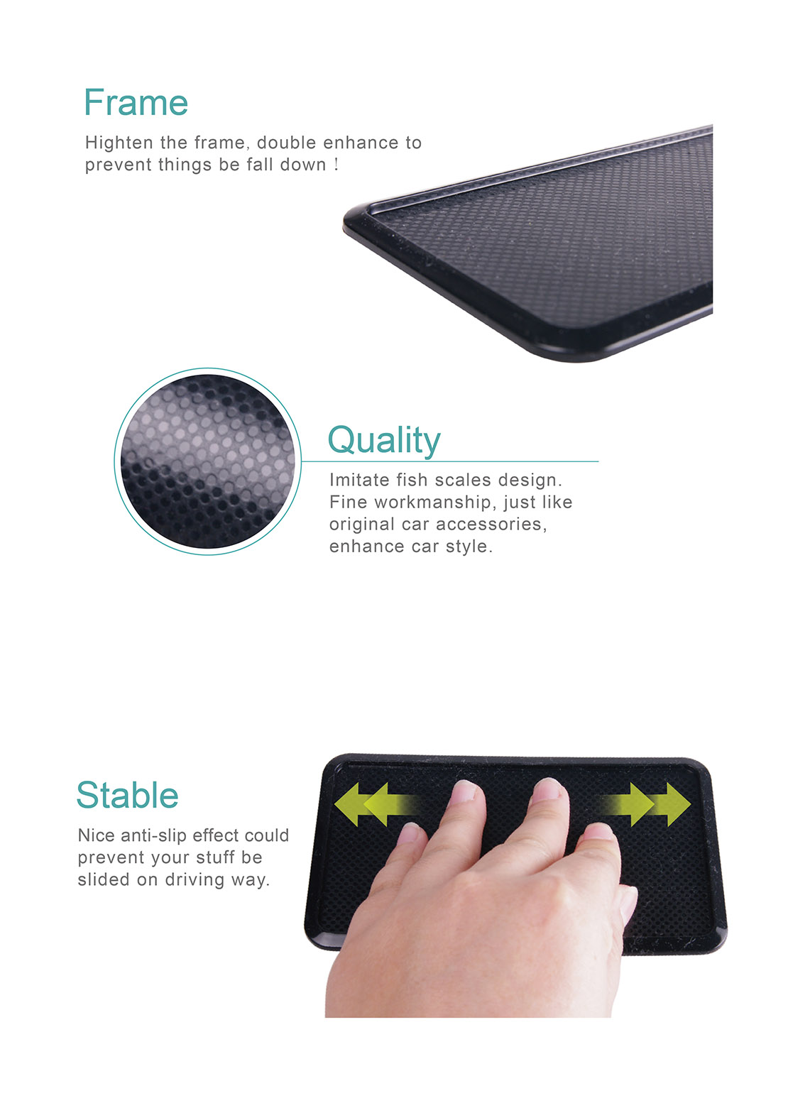 Silicone Material Anti-slip Mat HP2714