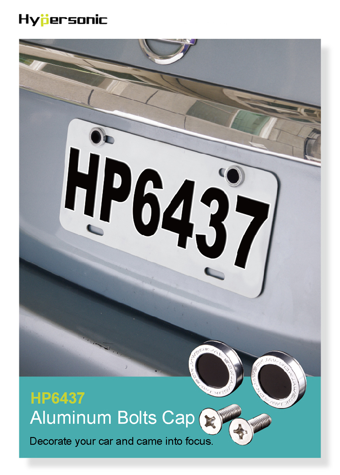 Aluminum Car Plate Cap HP6437