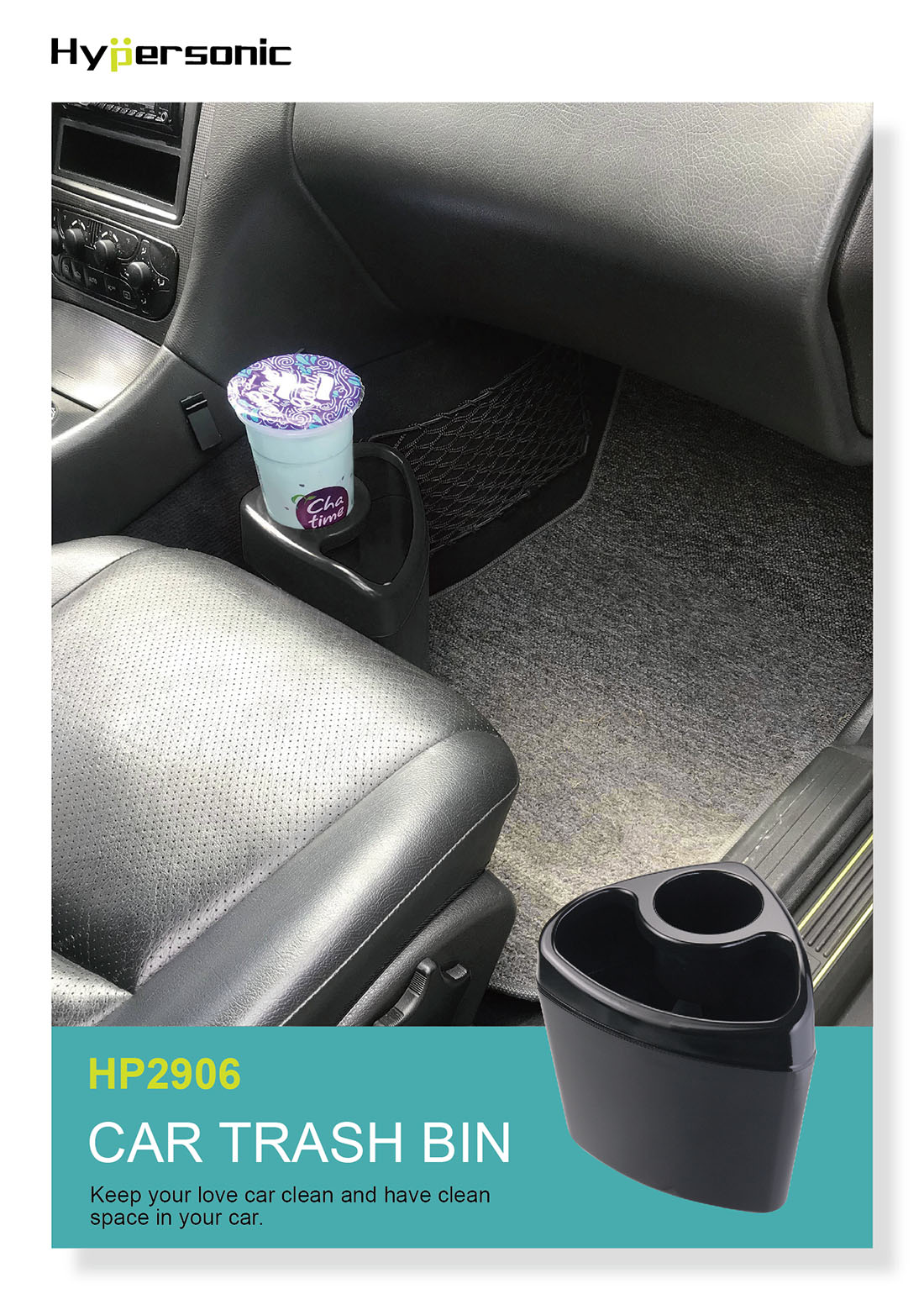 Garbage Can Car Storage Bin Umbrella Holder Beverage Holder HP2906