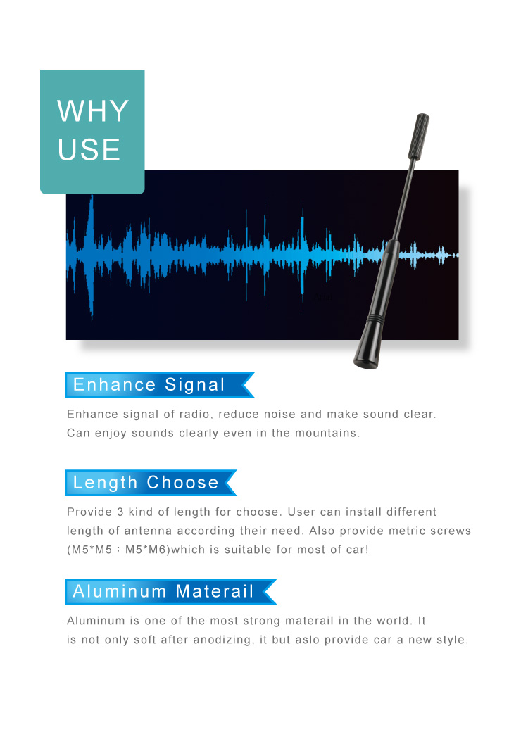 AMTI-THEFT ALUMINUM ANTENNA HP6629