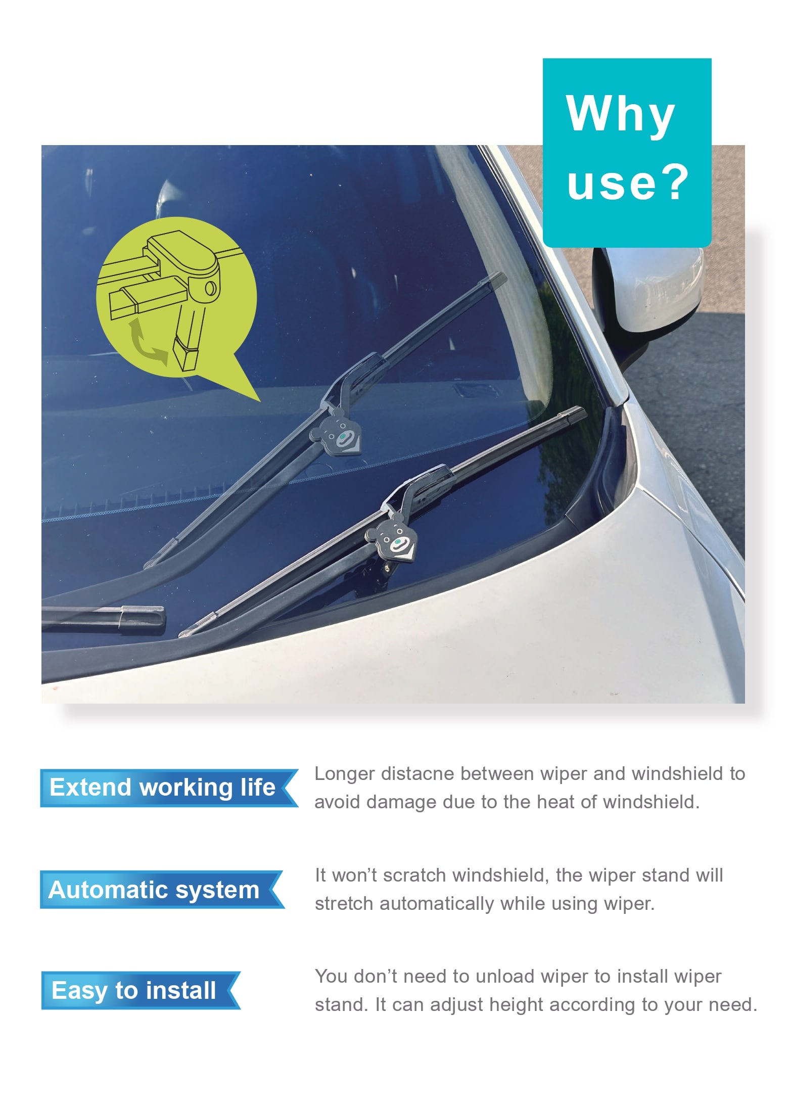 Bravo!Bear Right-Side Wiper Stand BR-07 (RR)